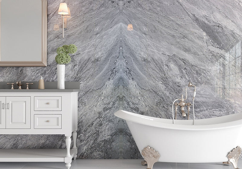 Bardiglio Polished Marble Slab Random room scene