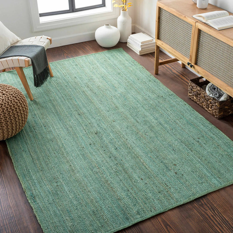 Barksdale Green Hand Woven Jute - Clearance by Boutique Rugs
