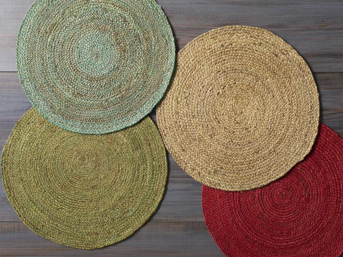 Barksdale Green Hand Woven Jute - Clearance, photo 4 of 9