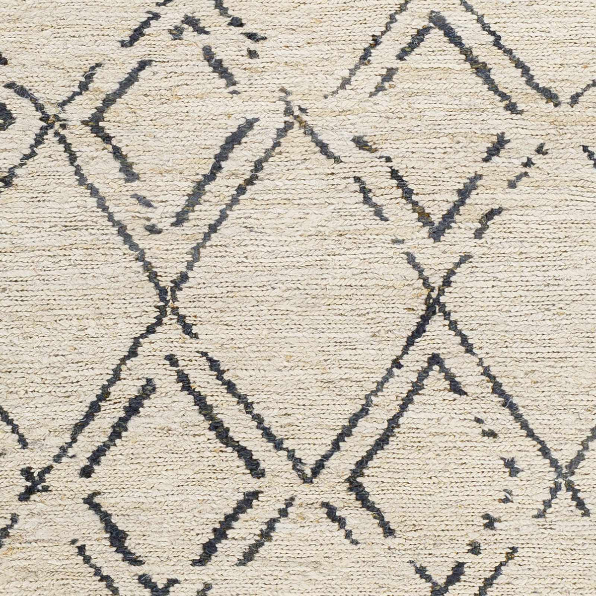 Barlig Beige Trellis Jute Carpet - Clearance, sample swatch
