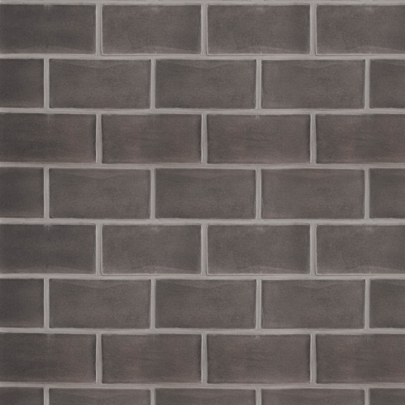 Coffee Glossy Subway Ceramic Tiles 3x6 Ceramic Glossy 6x6 Tiles