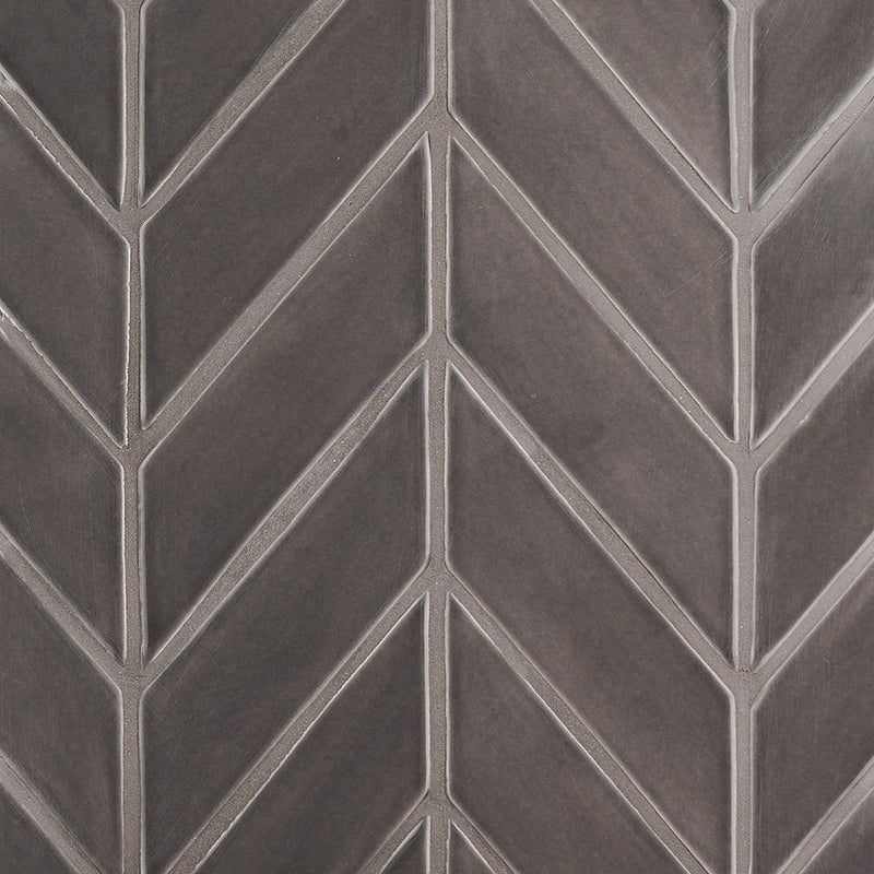 Coffee Glossy Chevron Ceramic Tiles 2x6 Ceramic Glossy 2x6 Tiles — 2
