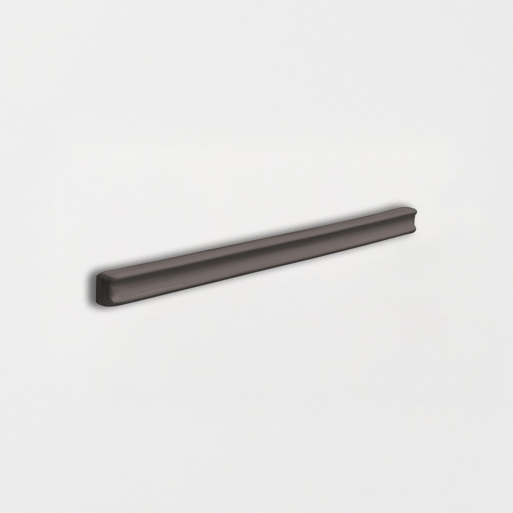 Coffee Glossy Pencil Trim Ceramic Moldings 5/8x6 Ceramic Glossy 2x6 Moldings