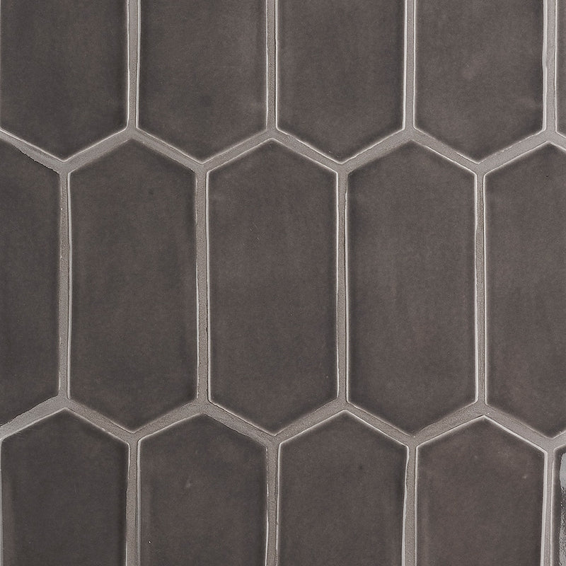 Coffee Glossy Picket Ceramic Tiles 3x6 Ceramic Glossy 6x6 Tiles — 2