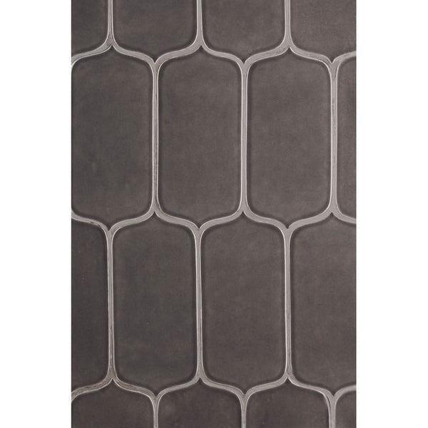Coffee Glossy Tear Field Ceramic Tiles 3 5/8x8