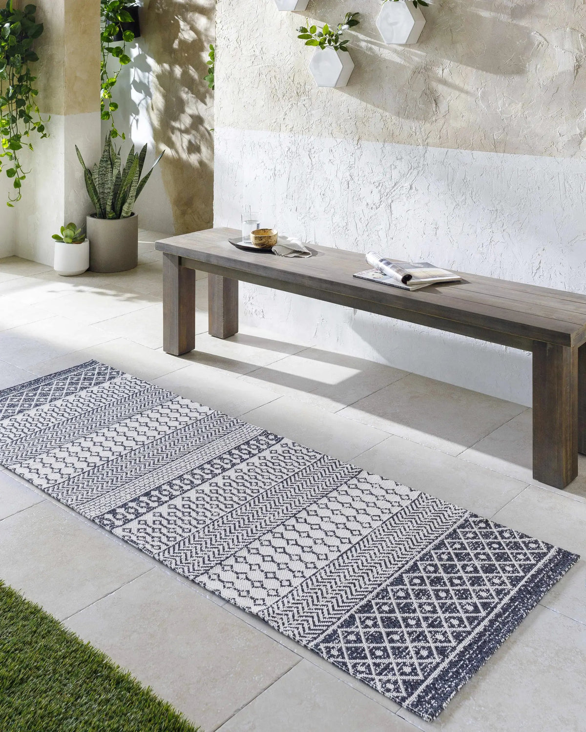 Barnwood Washable Area Rug - Clearance, installed in a room 2