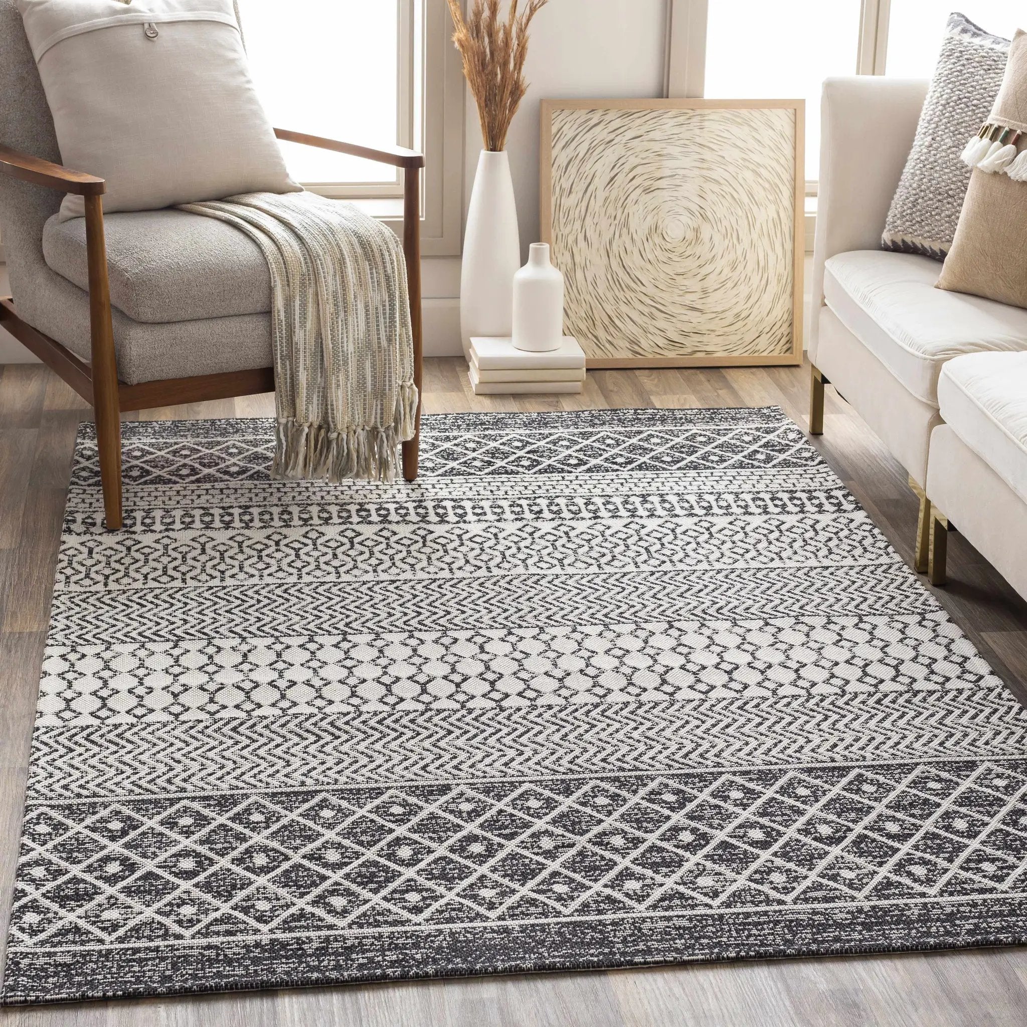 Barnwood Washable Area Rug - Clearance by Boutique Rugs