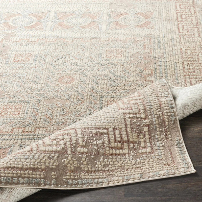 Terlingua Blush Greek Mosaic Carpet - Clearance by Boutique Rugs