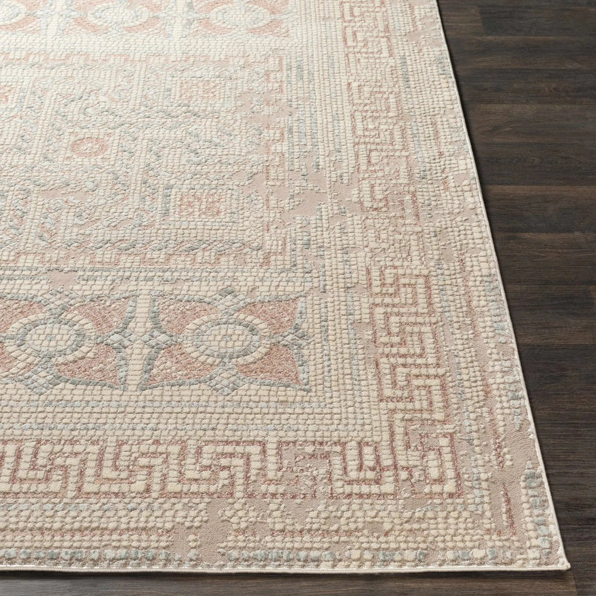 Terlingua Blush Greek Mosaic Carpet - Clearance, photo 4 of 10