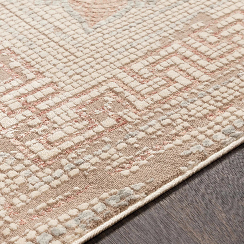Terlingua Blush Greek Mosaic Carpet - Clearance by Boutique Rugs