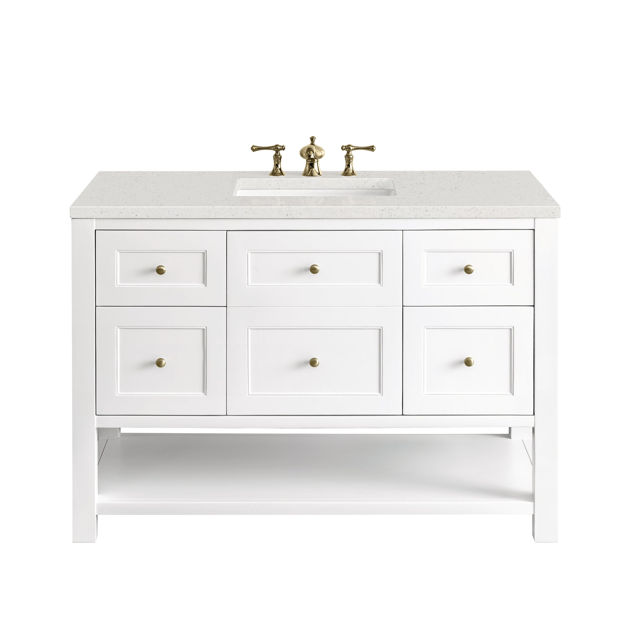 James Martin Breckenridge 48" Single Bathroom Vanity, Bright White, view 33