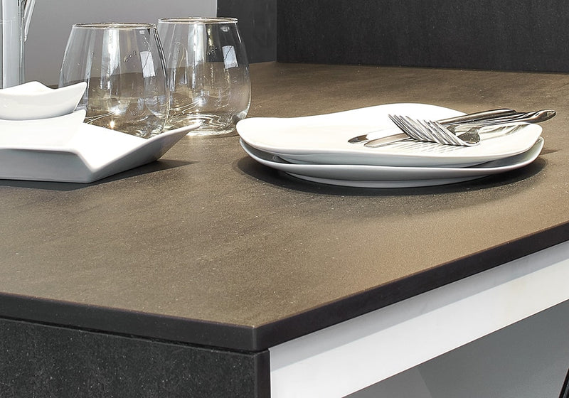 Basalt Black Sintered Stone Slab Matte Finish 125x63 room scene
