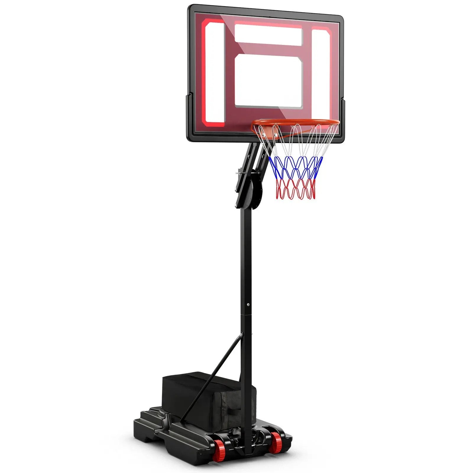 Basketball Hoop with 5-10 Feet Adjustable Height for Indoor Outdoor by DirectDeals