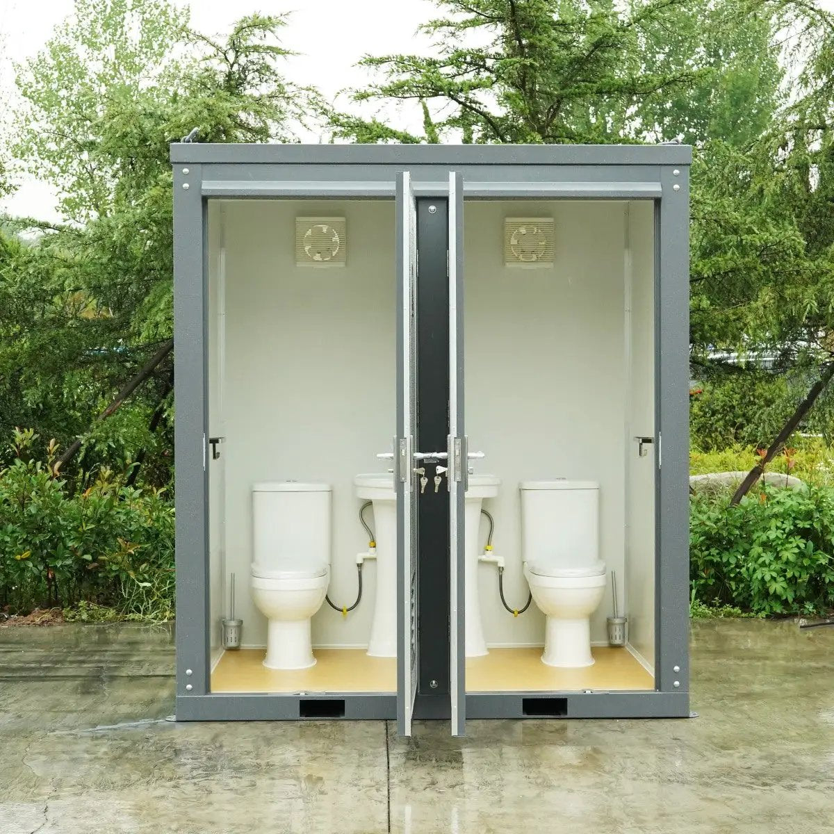 2 Private Toilet Stalls Portable Restroom by Chery Industrial