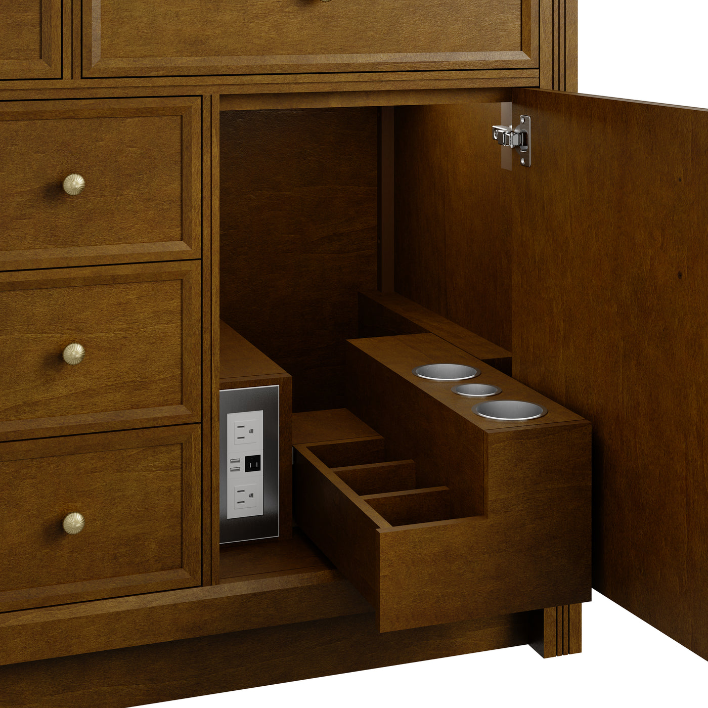 James Martin Bellshire 120" Double Bathroom Vanity, Honey Oak, view 23