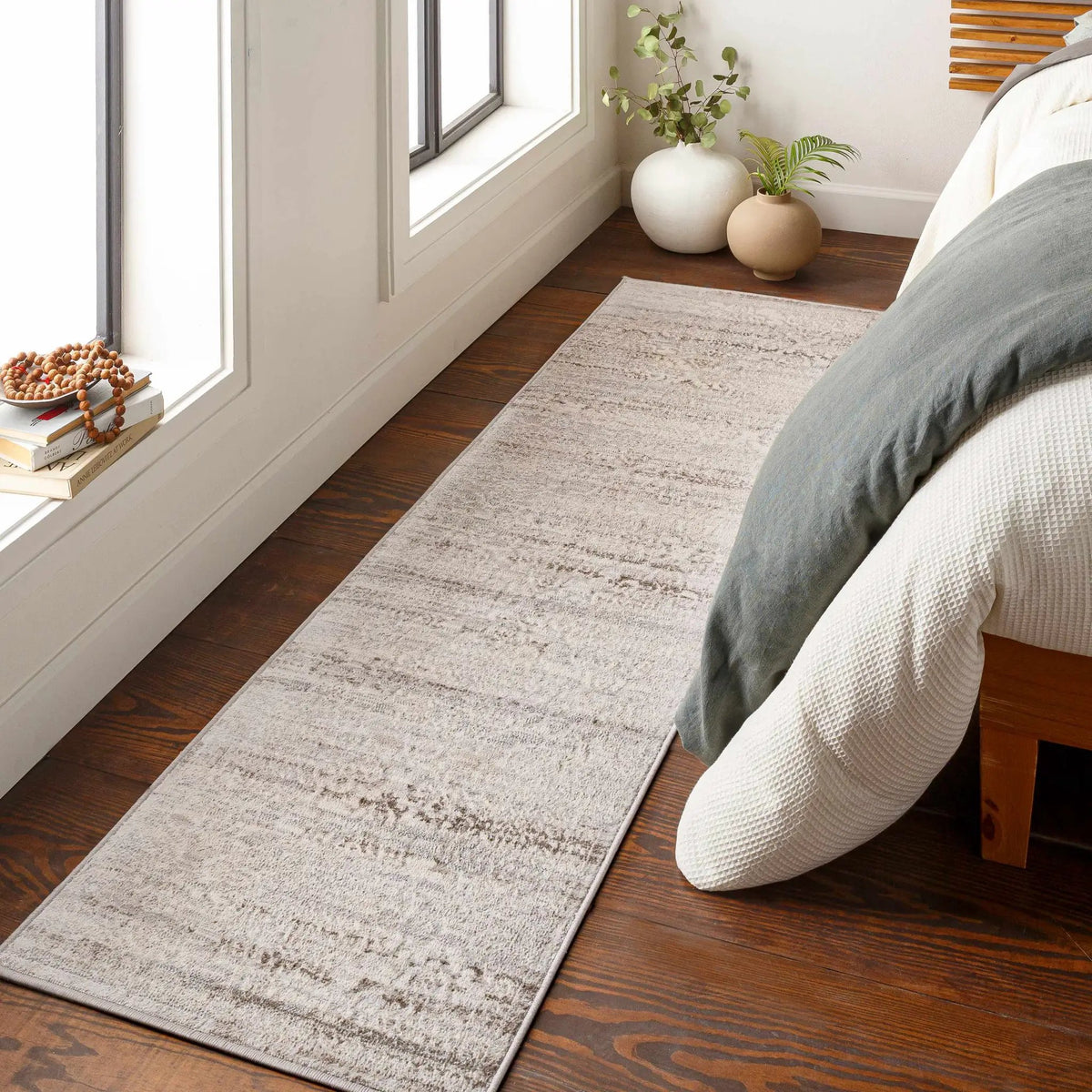Batasan Neutral Area Rug - Clearance, installed in a room