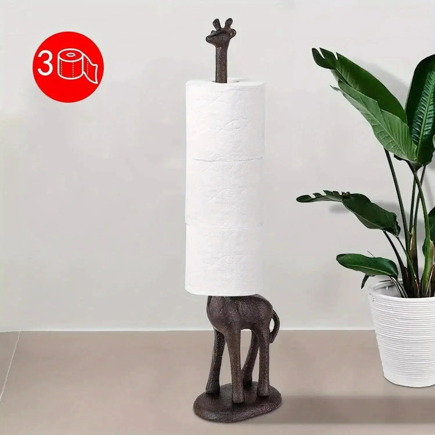 Bathroom Cast Iron Animal Toilet Paper Holders Free Standing Novelty Roll Holders by House Of Avana