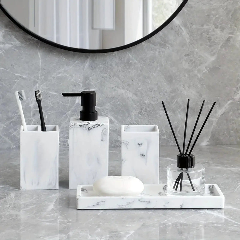 Bathroom Countertop - Marble Storage Set by House Of Avana