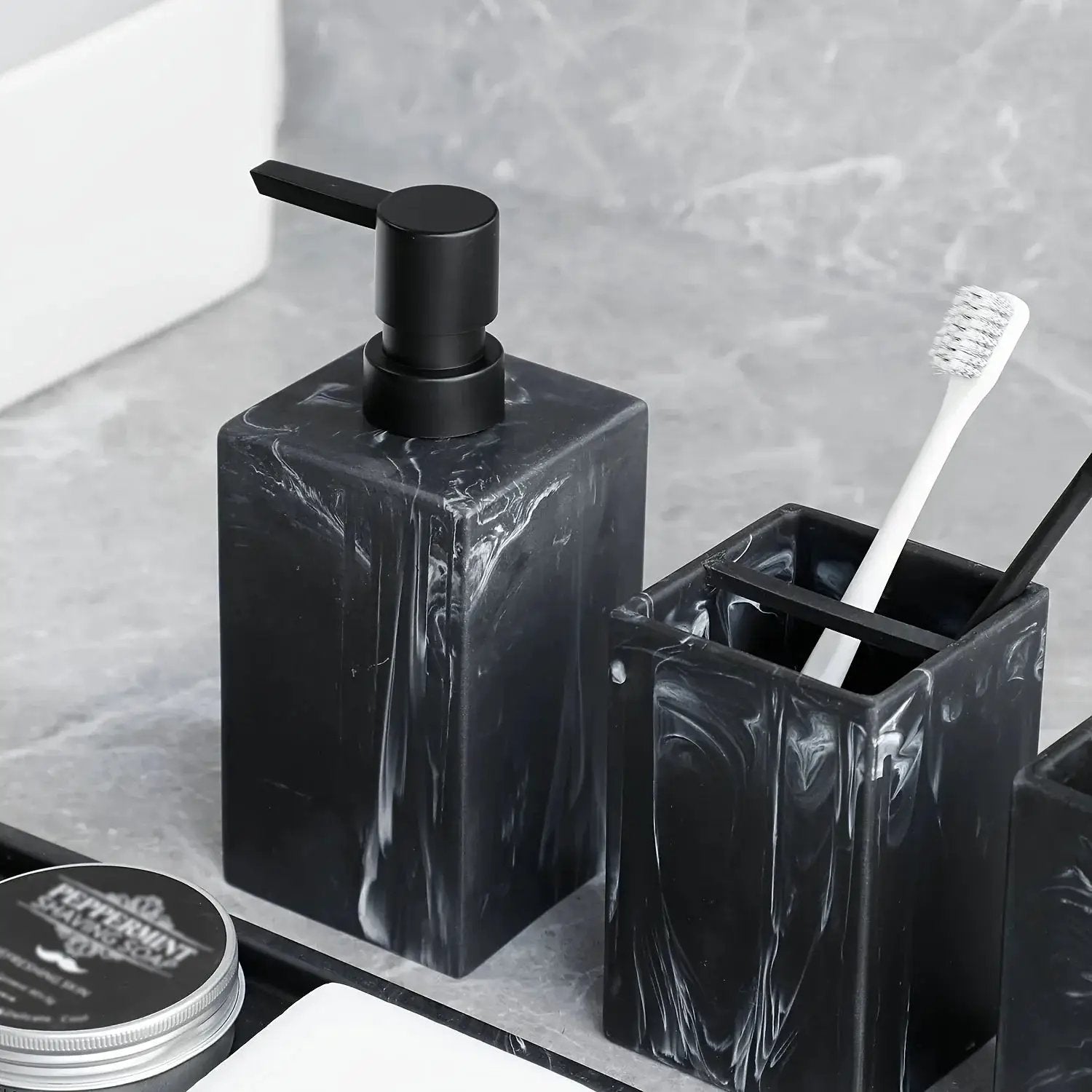 Bathroom Countertop - Marble Storage Set by House Of Avana