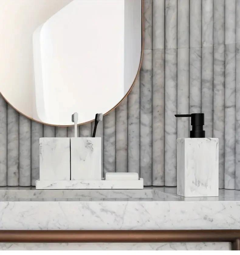 Bathroom Countertop - Marble Storage Set by House Of Avana