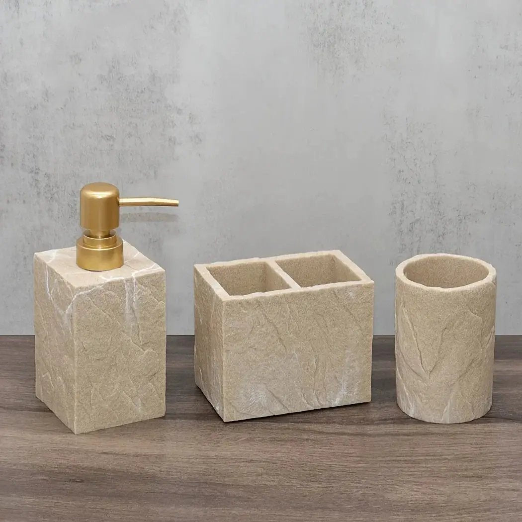 Bathroom Essentials - Creamy Beige Stone by House Of Avana
