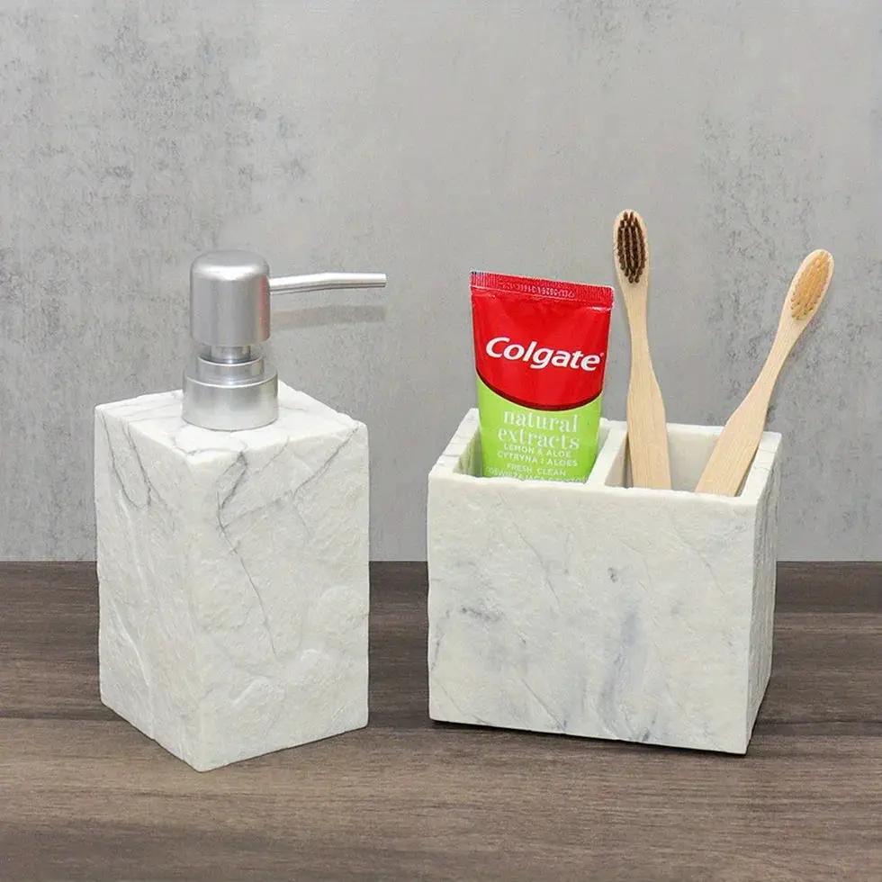 Bathroom Essentials - Creamy Beige Stone by House Of Avana