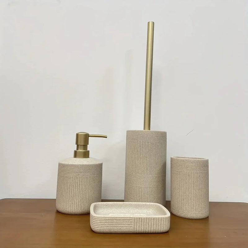 Bathroom Organizer - Modern Ceramic Set by House Of Avana