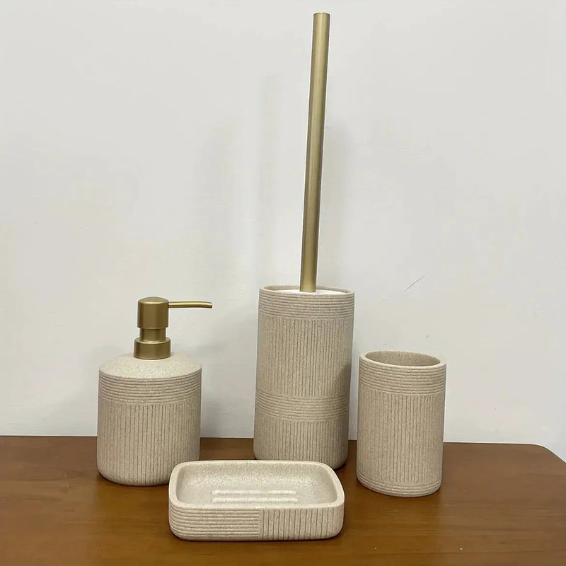 Bathroom Organizer - Modern Ceramic Set by House Of Avana