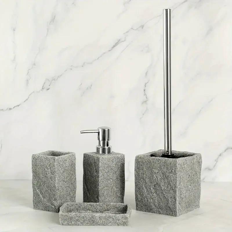 Bathroom Set - Classic Granite Effect by House Of Avana