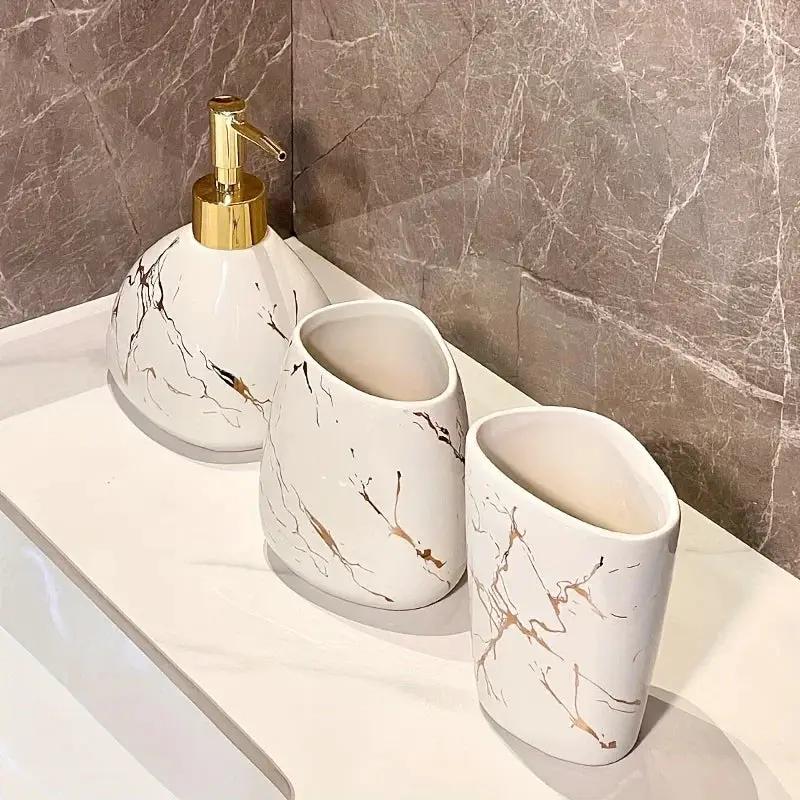 Bathroom Set - Luxury Ceramic 4-Piece by House Of Avana