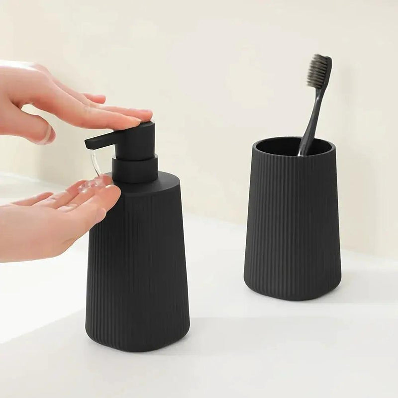 Bathroom Set - Modern Plastic 2pcs by House Of Avana