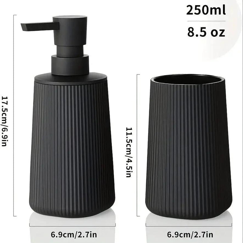 Bathroom Set - Modern Plastic 2pcs by House Of Avana