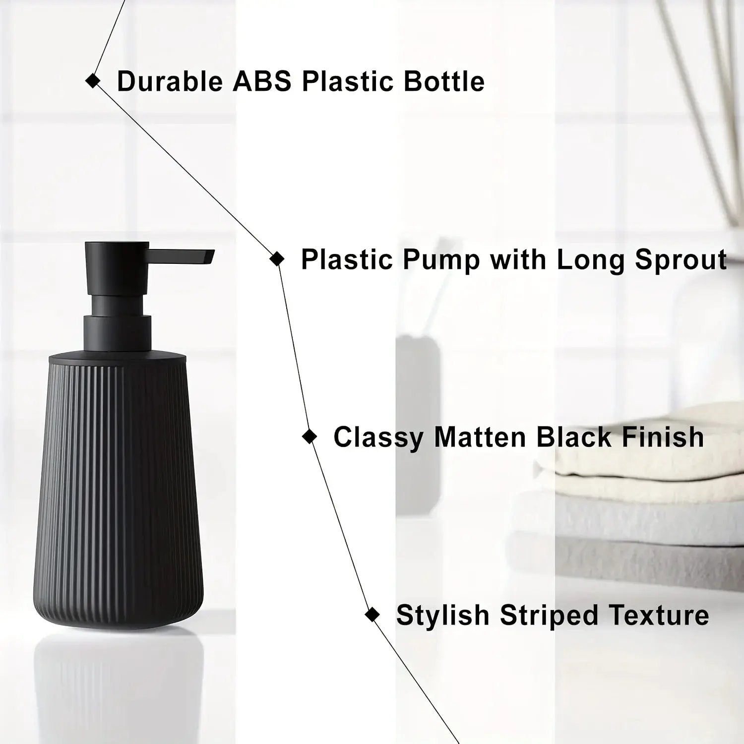 Bathroom Set - Modern Plastic 2pcs by House Of Avana