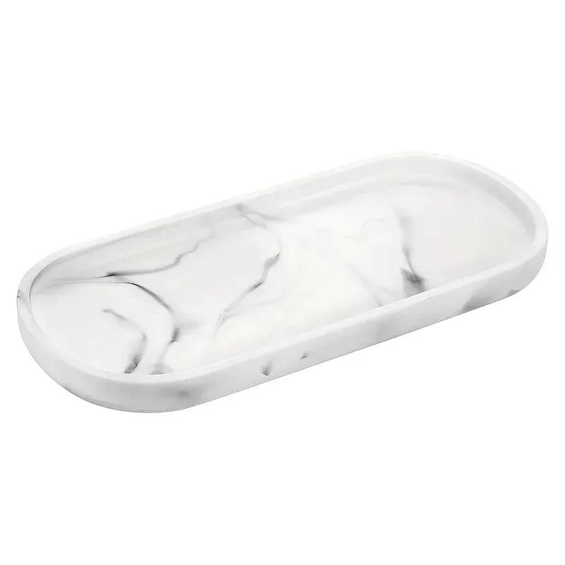 Bathroom Tray - Marble Pattern 25.4cm by House Of Avana