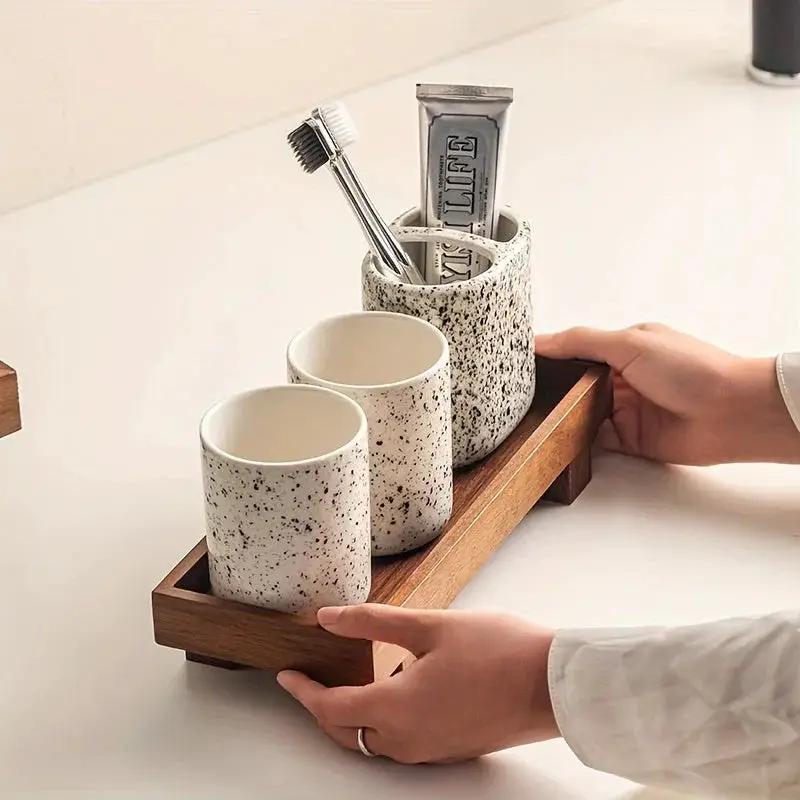 Bathroom Tray - Non-Deformable Wooden by House Of Avana