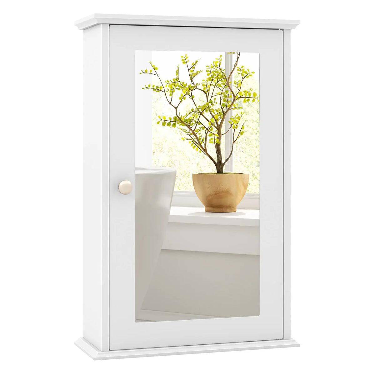 Bathroom Wall Cabinet with Single Mirror Door, photo 10 of 10