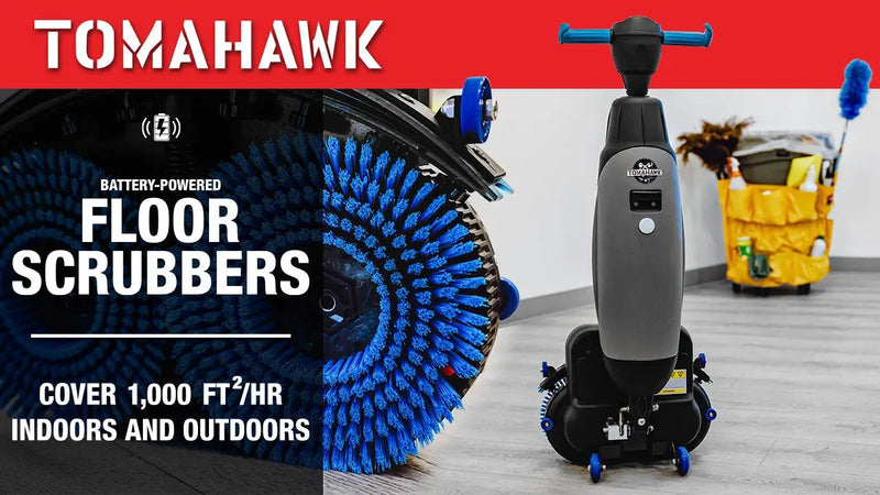 Polishing Pad Brush for TMOP18e Electric Floor Scrubber 2 Pack by Tomahawk Power