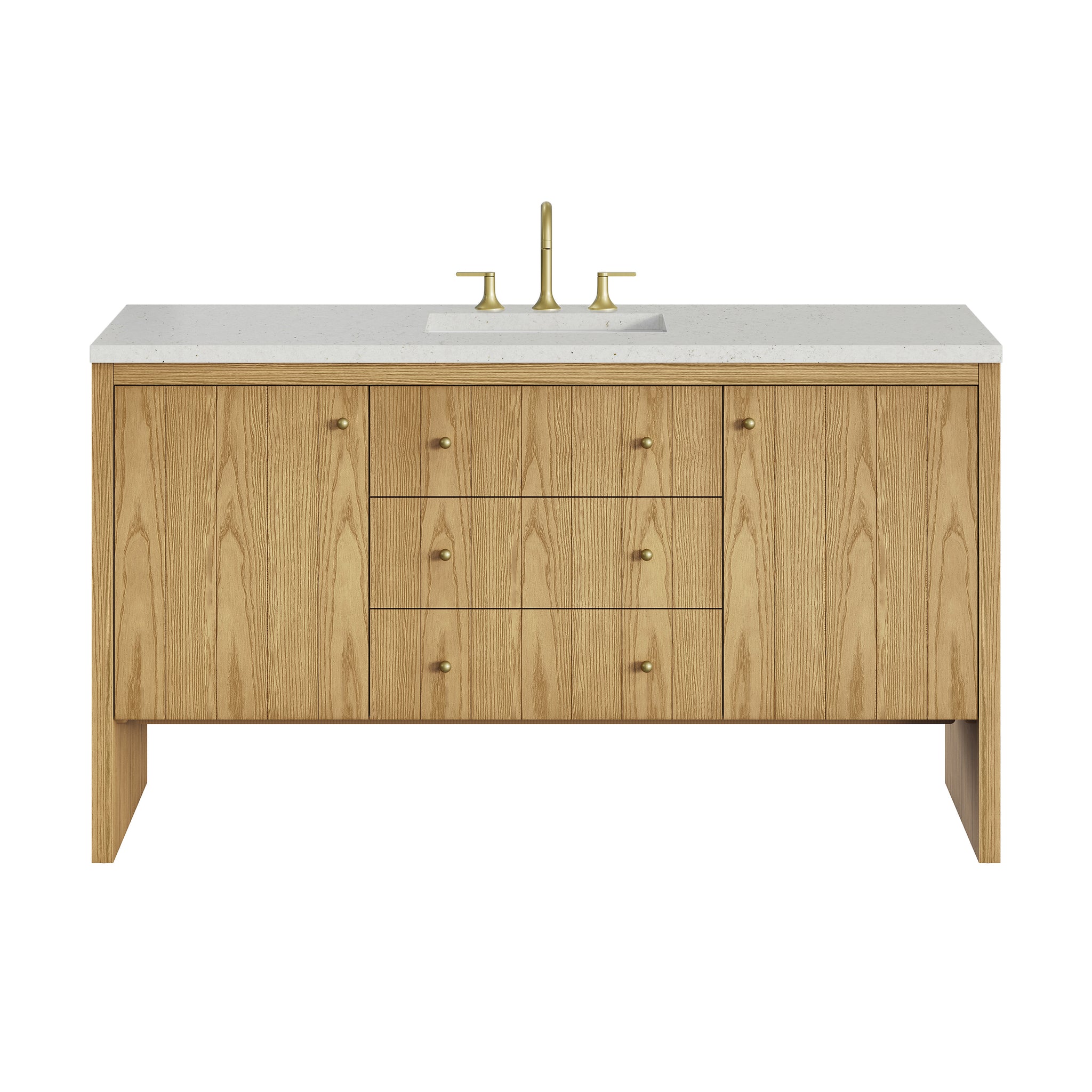 James Martin Hudson 60" Single Bathroom Vanity, Light Natural Oak, view 32