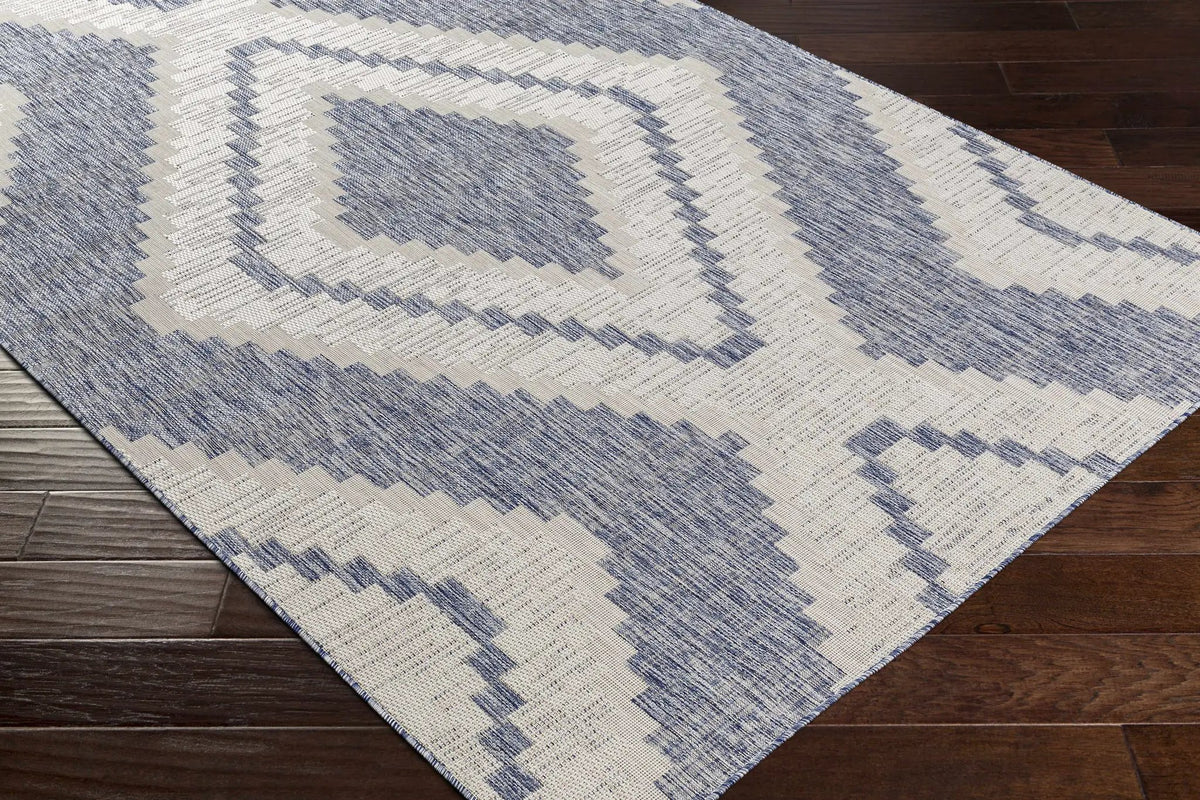 McCrory Pale Blue Flat Outdoor Rug - Clearance, photo 7 of 7