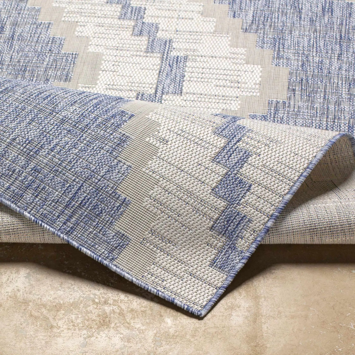 McCrory Pale Blue Flat Outdoor Rug - Clearance, photo 4 of 7