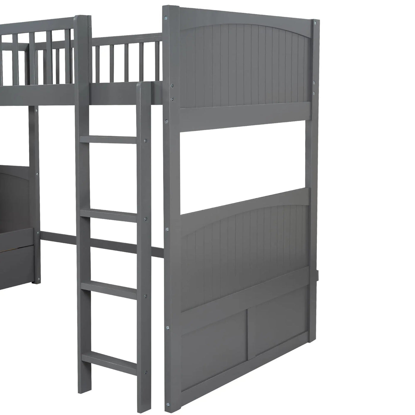 Bunk Bed With Loft And 2 Drawers by HouseOfZazla