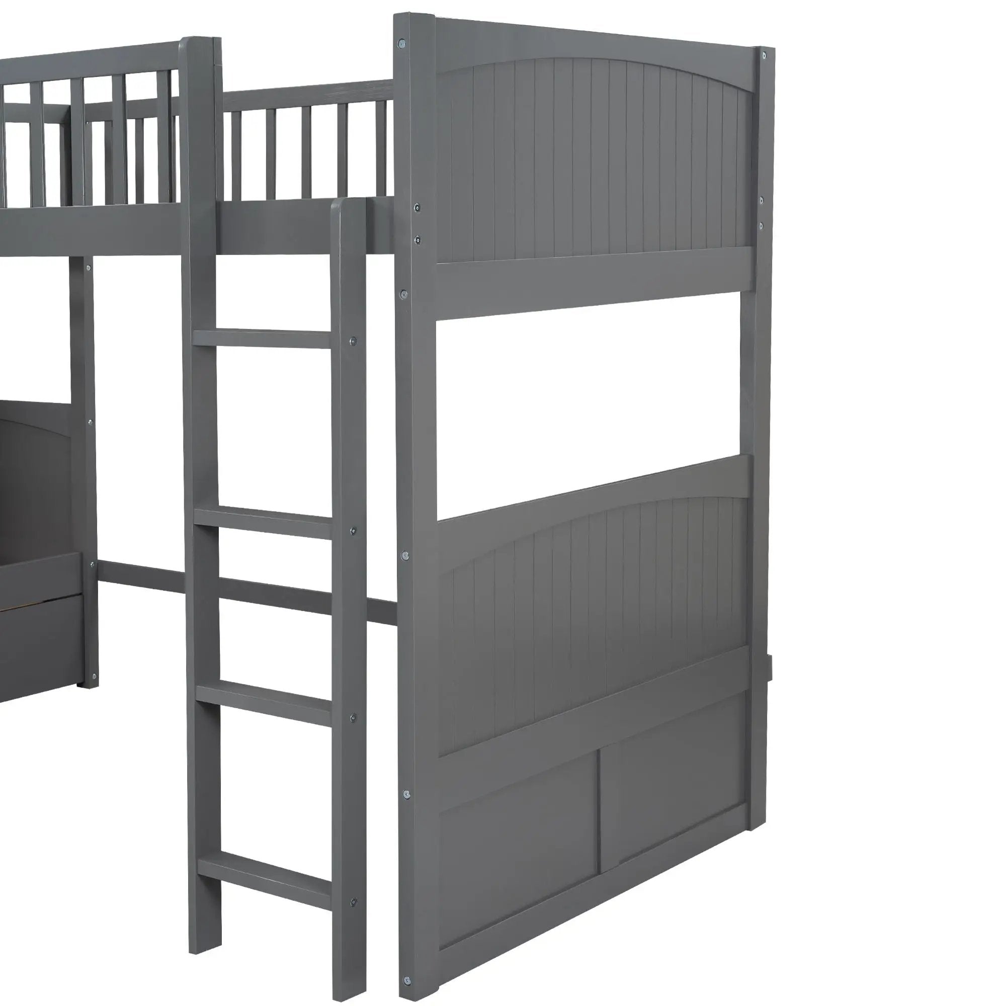 Bunk Bed With Loft And 2 Drawers by HouseOfZazla