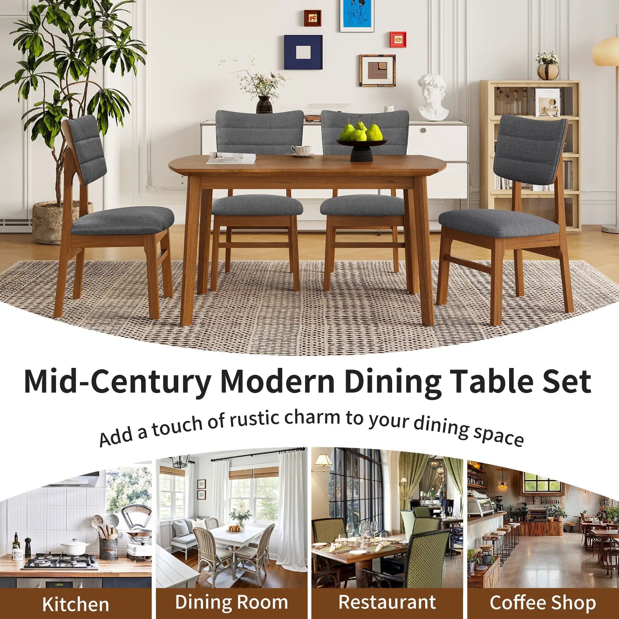Mid Century Modern Dining Table by HouseOfZazla