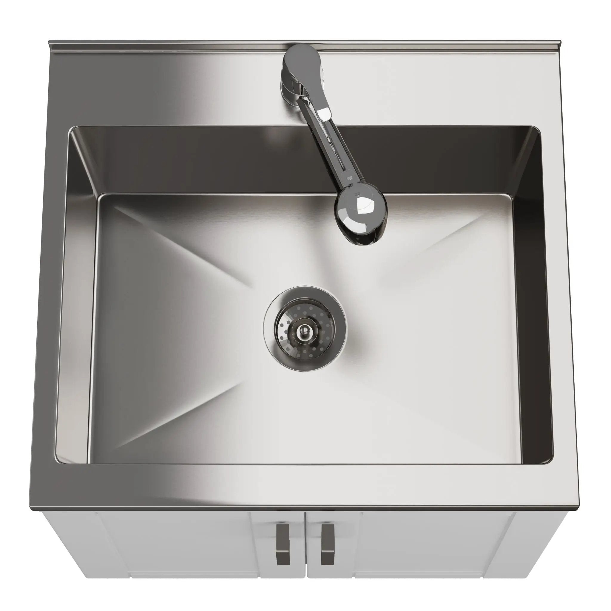 Kyle - Laundry Cabinet & Faucet And Stainless Steel Sink by Unique Piece Furniture