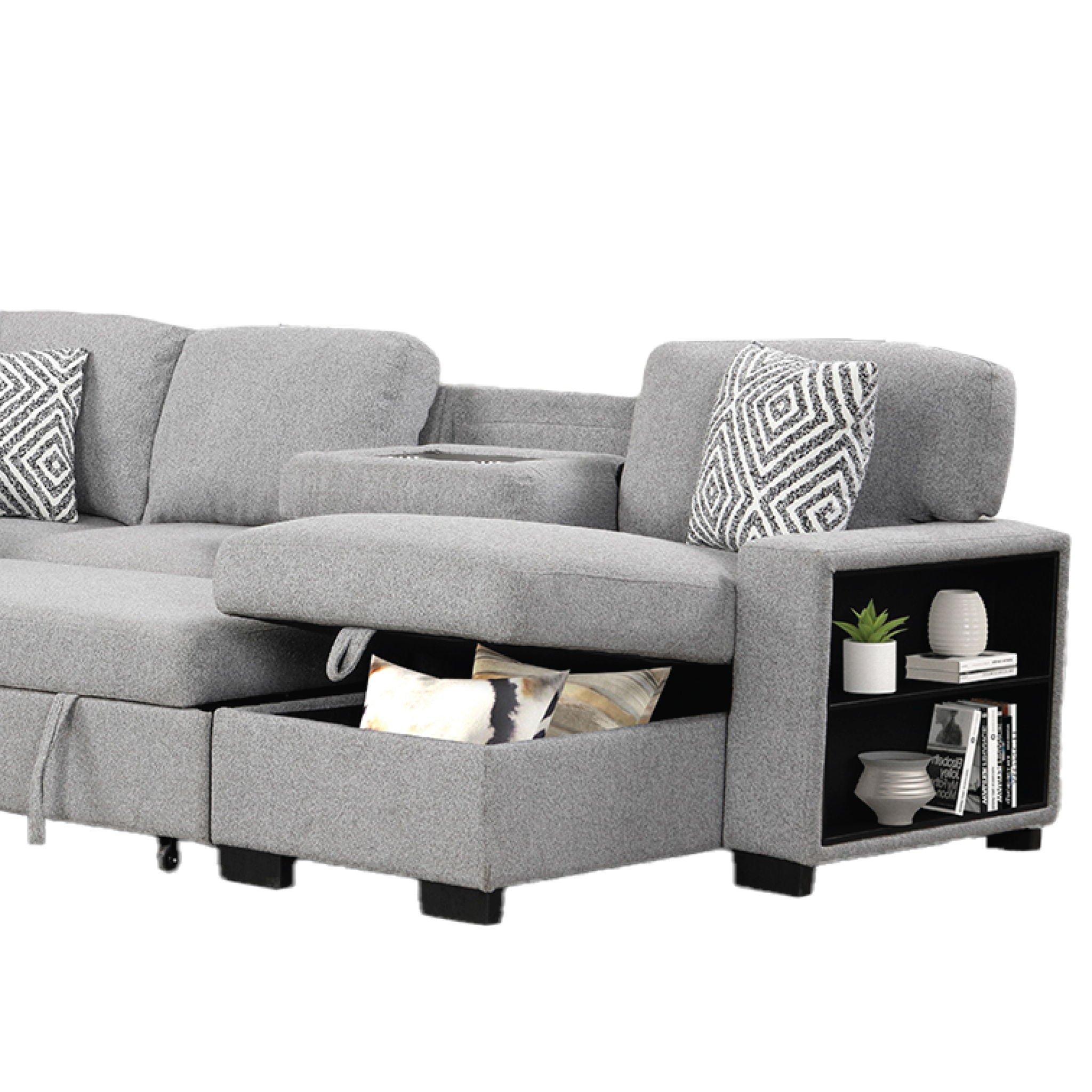 Cairo - Sectional With Pullout Sleeper by HouseOfZazla