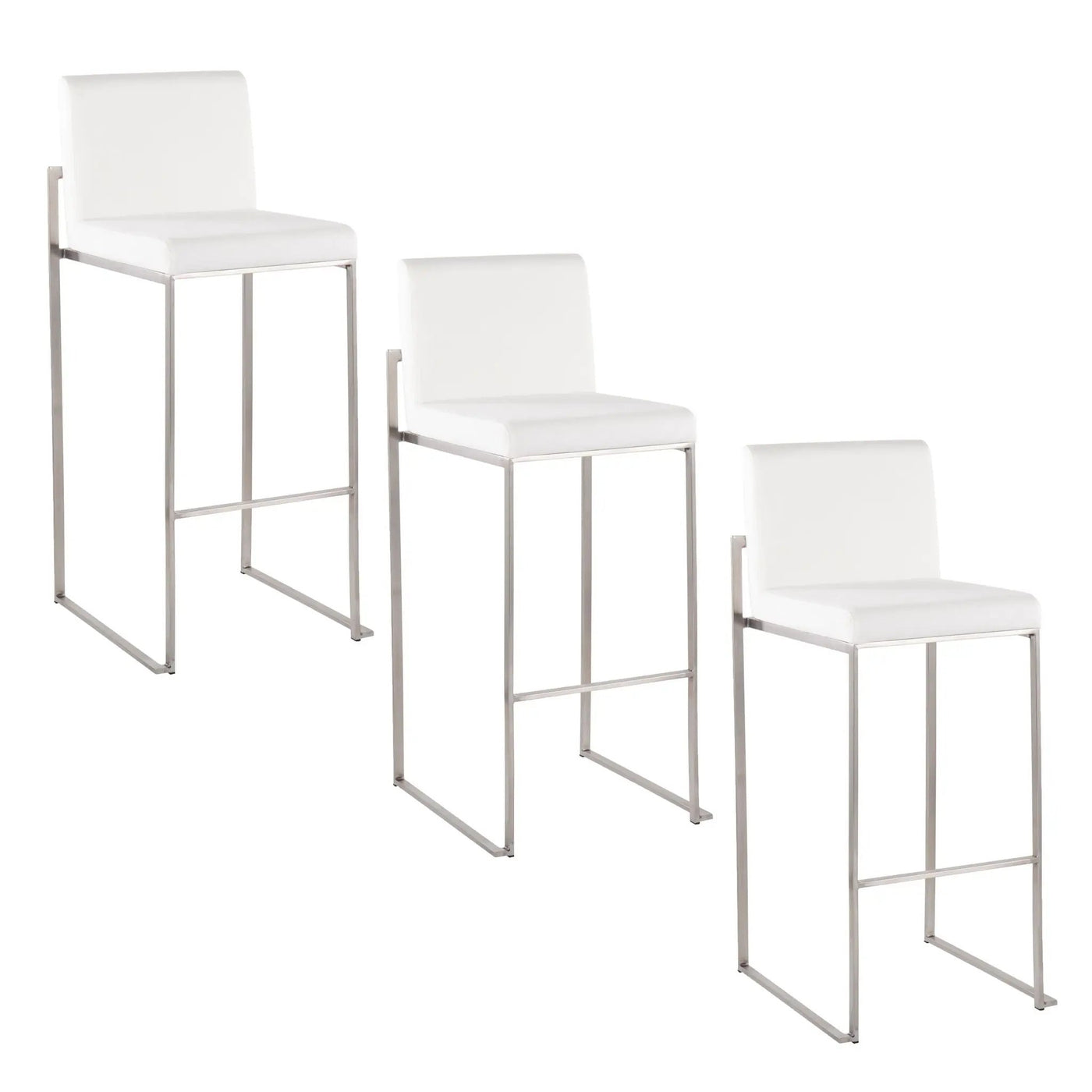 Fuji - Contemporary And Modern Elegance High Back Barstool by HouseOfZazla