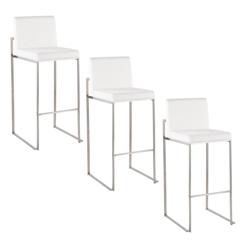 Fuji - Contemporary And Modern Elegance High Back Barstool by HouseOfZazla