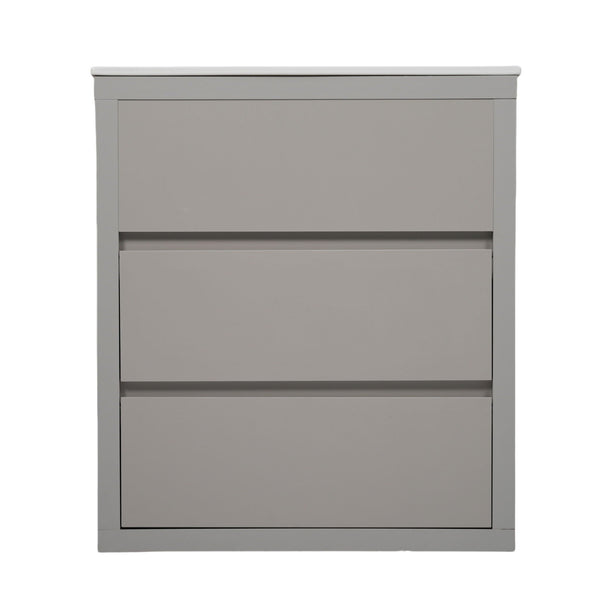 Double Sinks Bathroom Vanity Set with 2 Ceramic Basins
