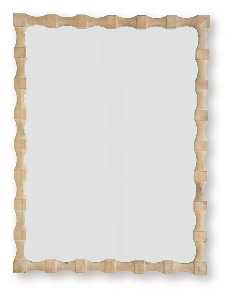 Acelmore - Accent Mirror - Light Brown by Unique Piece Furniture