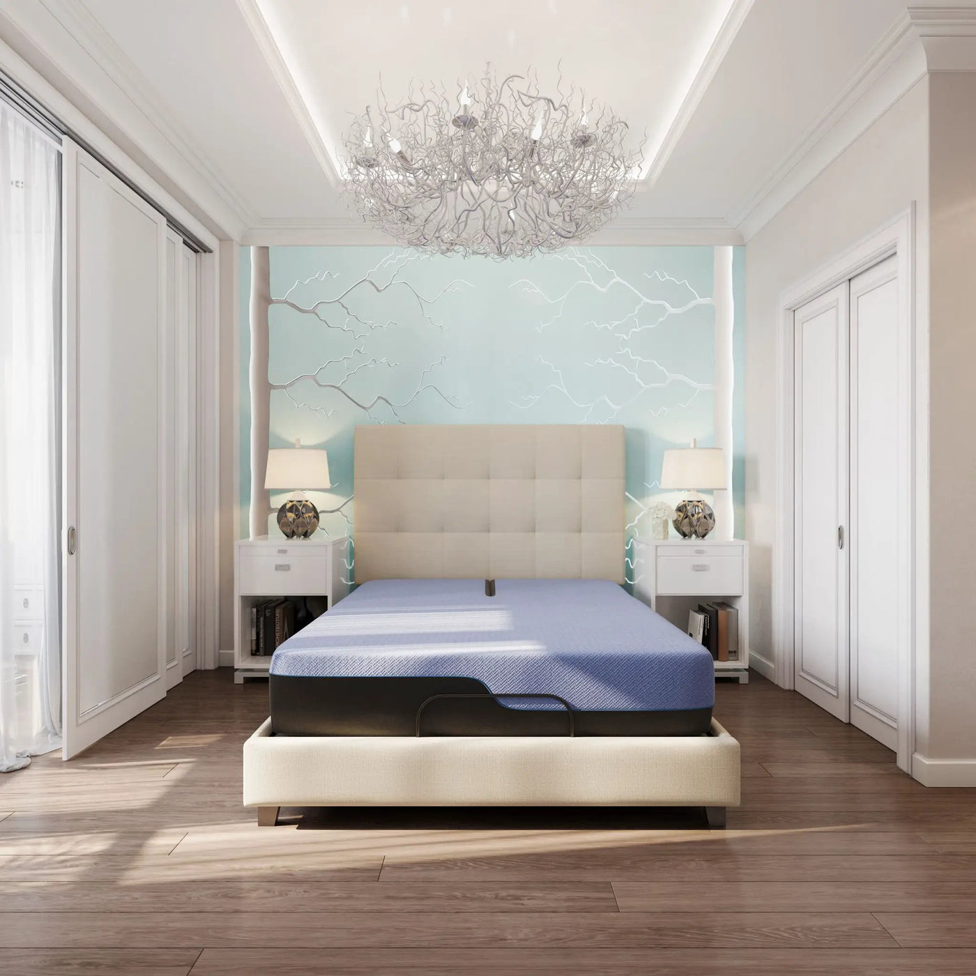 12" Refresh Flex Head Hybrid Cooling GelCare Memory Foam And Coil Mattress by HouseOfZazla
